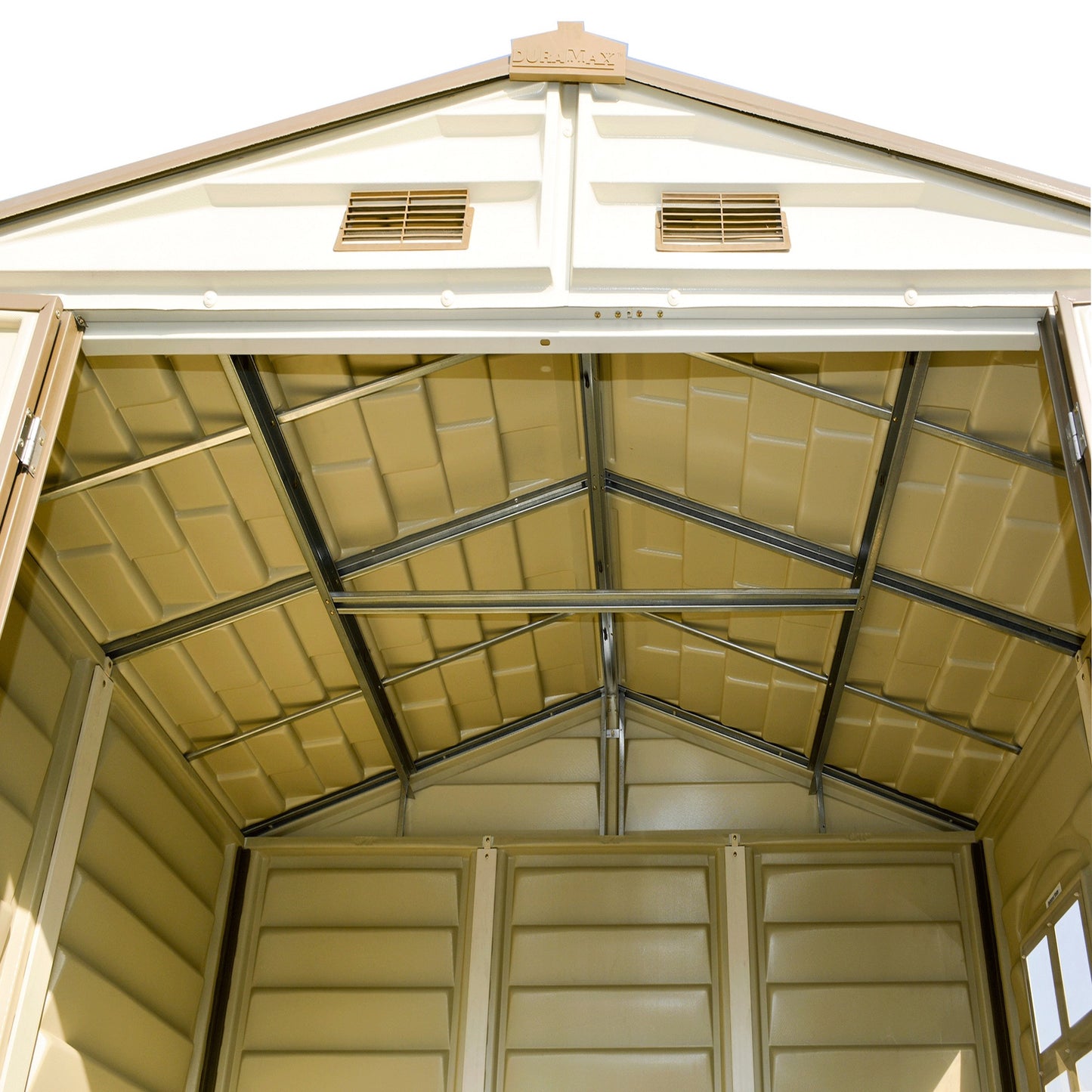 Duramax 4ft x 8ft Sidemate Vinyl Resin Outdoor Storage Shed