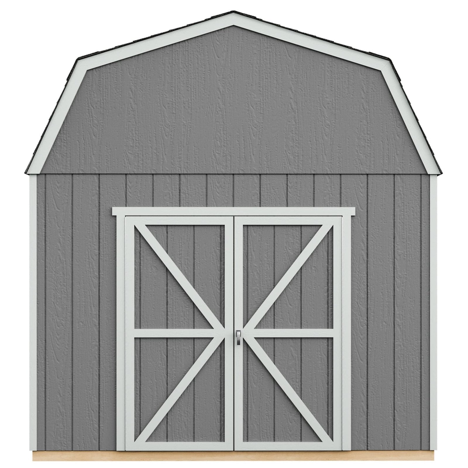 Handy Home Products Braymore 10×14 Do-It-Yourself Wooden Storage Shed with Floor
