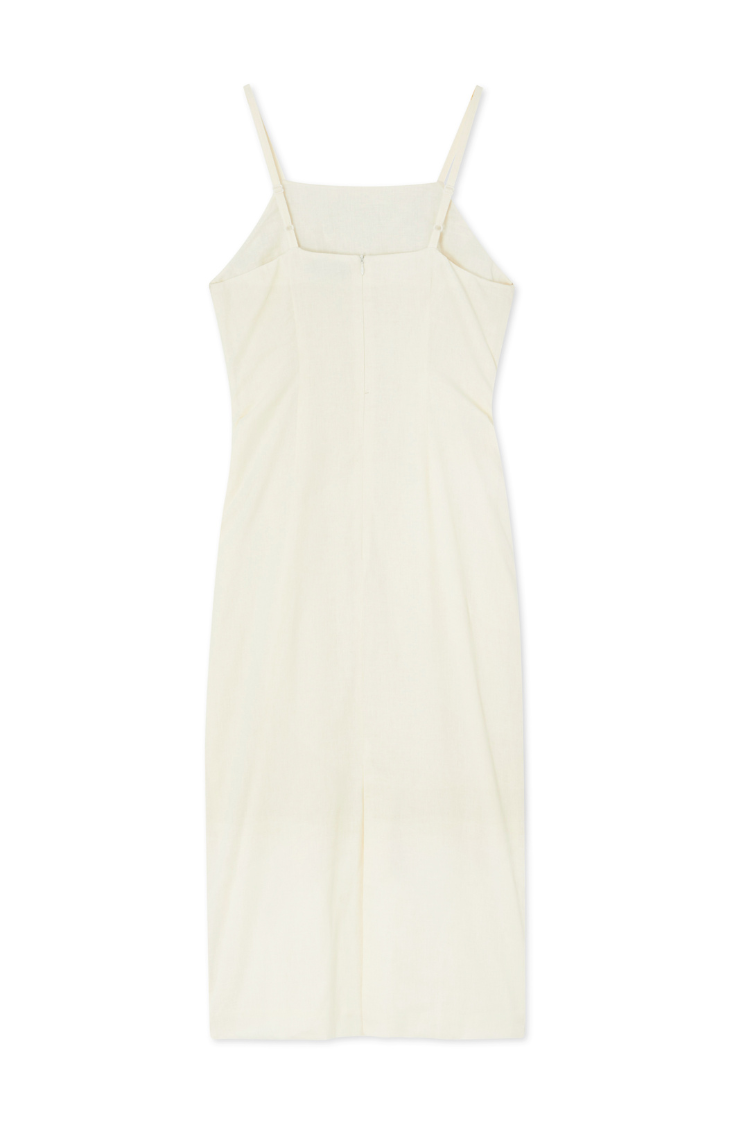Cream Mirror Taliah Midi Dress