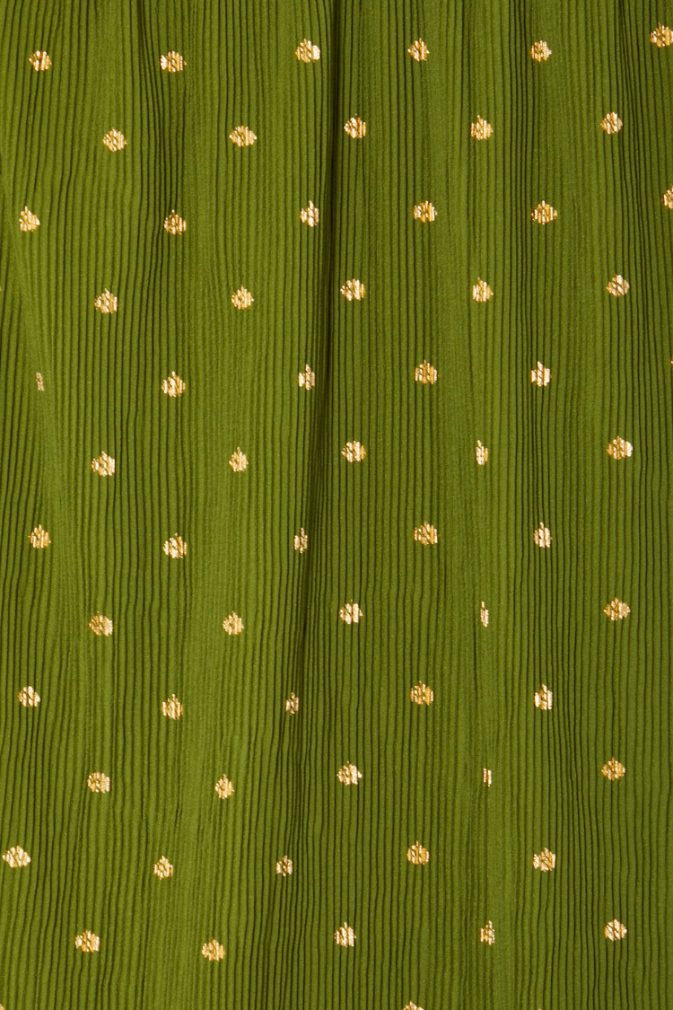 Khaki Plisse Tilly Dress